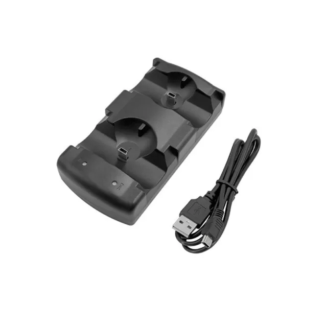 For Playstation 3 PS3/MOVE Dual Controller Charger Charging Dock Station Stand 3