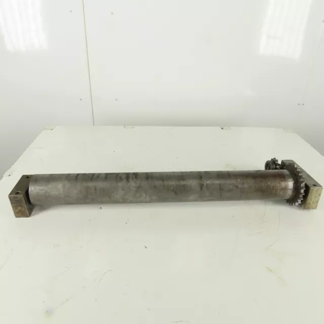 Heavy Duty Chain Driven Power Conveyor Roller 3-1/2" Diameter x 33-1/2" OAL