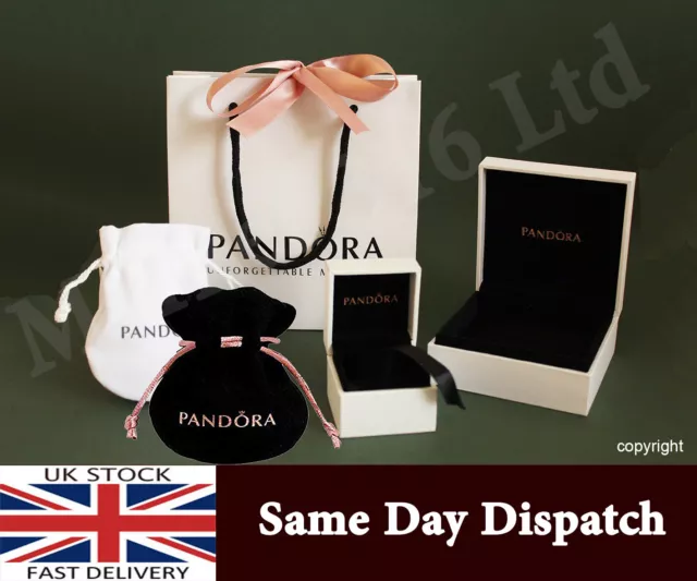 Genuine PANDORA Charm Box, Gift Bag, bag,Velvet Pouch, ring box, Bracelets Bag