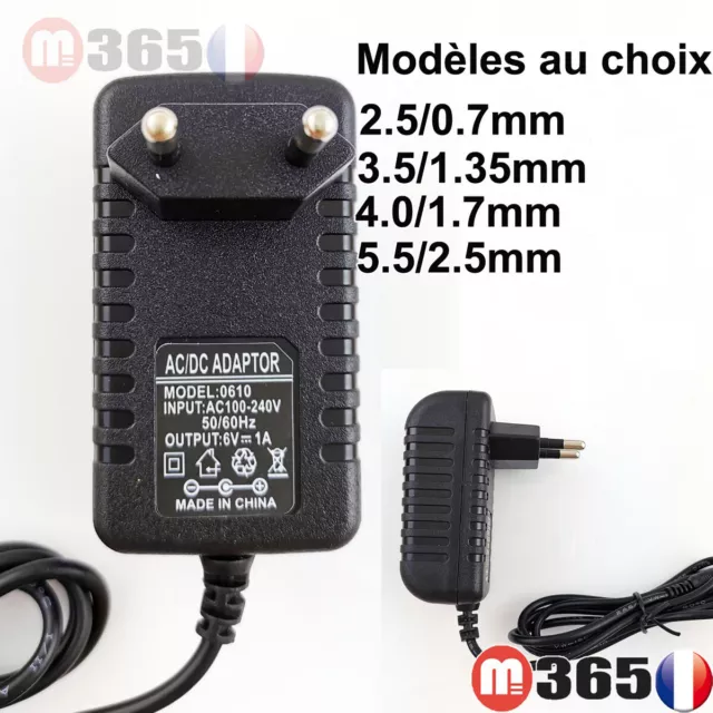 6V 1A 1000MA UE Plug Chargeur AC 100-240V transformateur