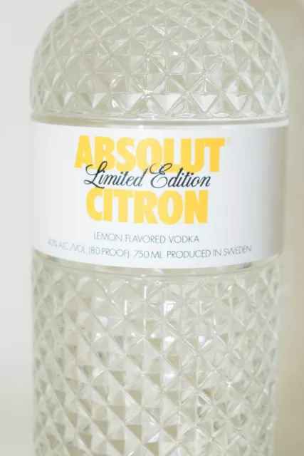 Absolut Vodka Citron 750 ml 40% vol. Limited Edition selten, voll & versiegelt 2