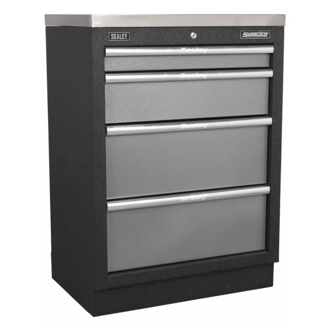 1x Sealey 680mm Modular 4 Drawer Cabinet - APMS51