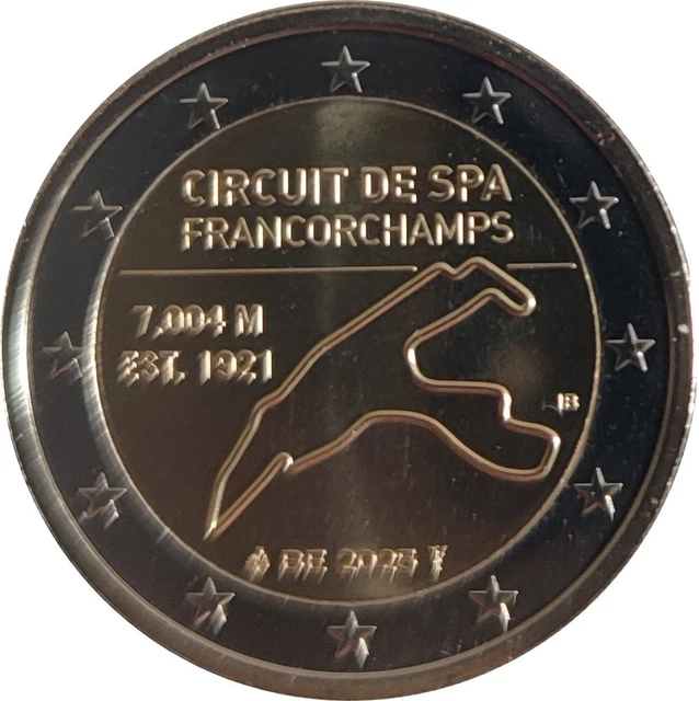 Coincard 2€ Euros Commémorative Belgique 2025 Spa Francorchamps Version Fr - Foto 6
