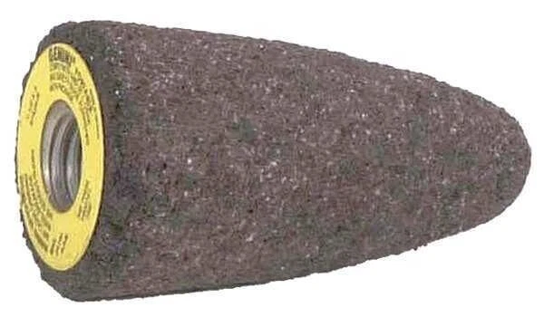 NORTON ABRASIVES Grinding Cone, 1-1/2 in., Almnm Oxide, PK10 66253349754
