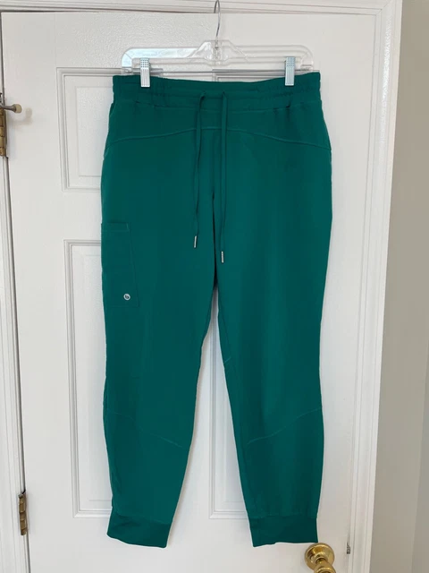 Barco One Scrub Pants Medium Petite MP Green Jogger 50681 Cargo Pocket Spandex