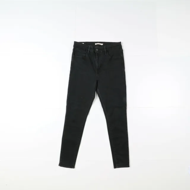 Levi's 720 Super Skinny Usado (Cod.D2189) W30 L28 Vita Alto Mujer Negro Vaqueros