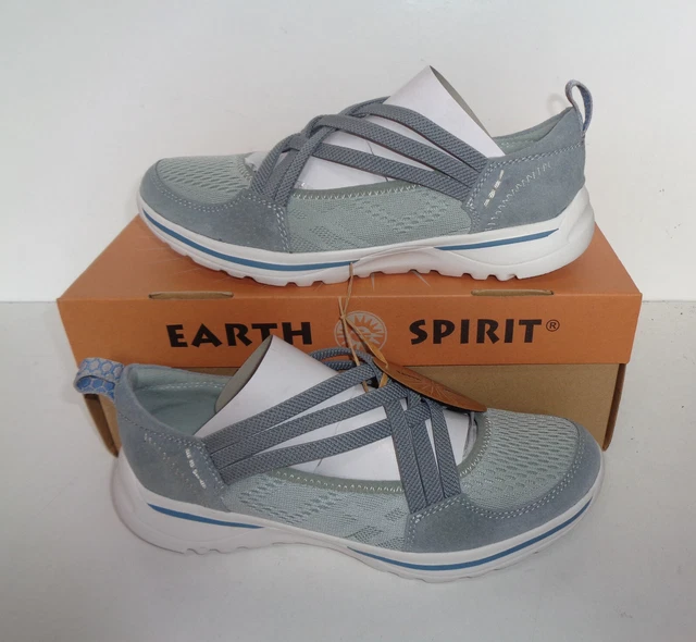 SCARPE DA GINNASTICA casual da donna grigie Earth Spirit nuove