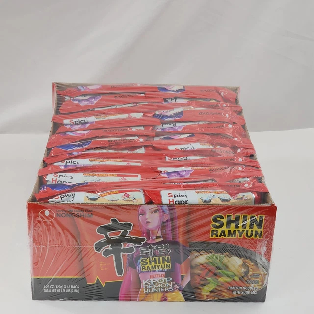 KPOP DEMON HUNTERS Ramen SHIN Ramyun Huntrix Rumi Zoey Mira SEALED BB ...