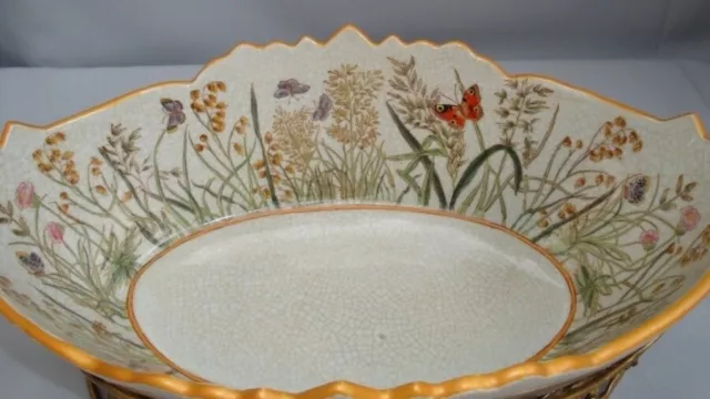 Centre de table Fruitier Papillon Fleur Style Art Deco Style Art Nouveau Porcela 2