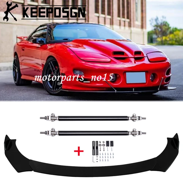 GLOSS FRONT BUMPER Lip Splitter + Strut Rods For Pontiac G8 G6 G5 GTO