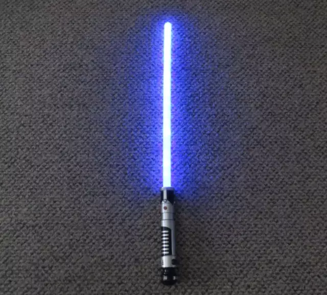 Star Wars Obi-Wan Kenobi Ultimate FX Lightsaber Blue 2012 Tested And Working