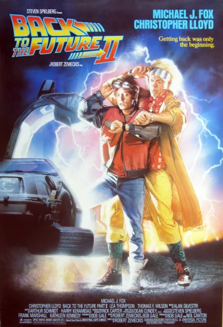 BACK TO THE FUTURE 2 great original 27x40 movie poster 1989 LAST ONE (th71)