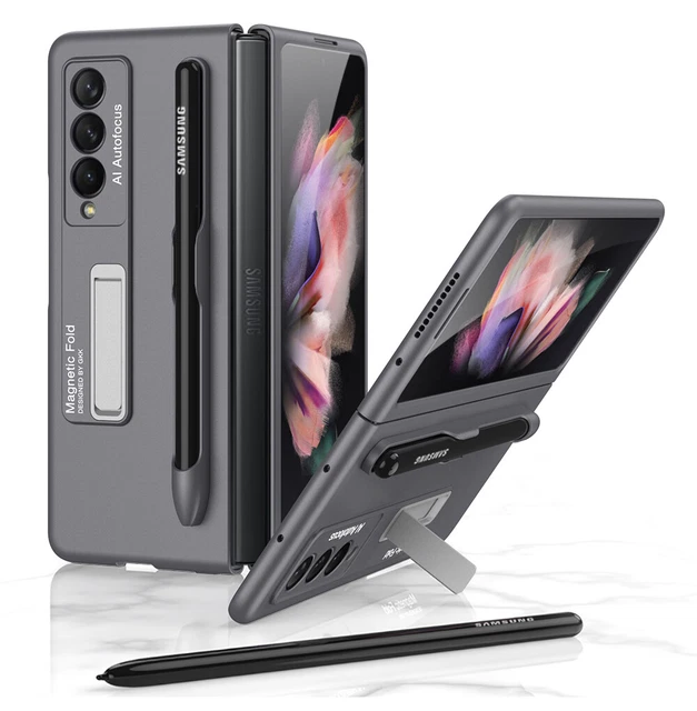 For Samsung Galaxy Z Fold 3 5G With S pen Holder Stand  Phone Hard Case Cover UK