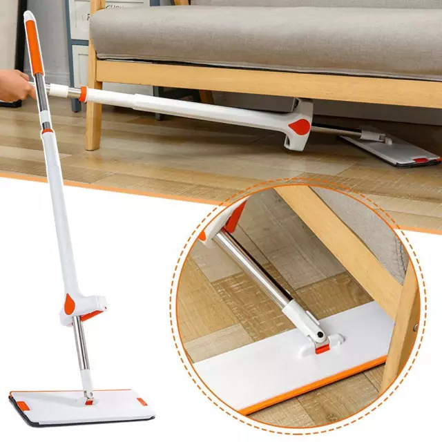 360 Degree Roration Flat Mop Easy Cleaning & Storage Household Mop☃