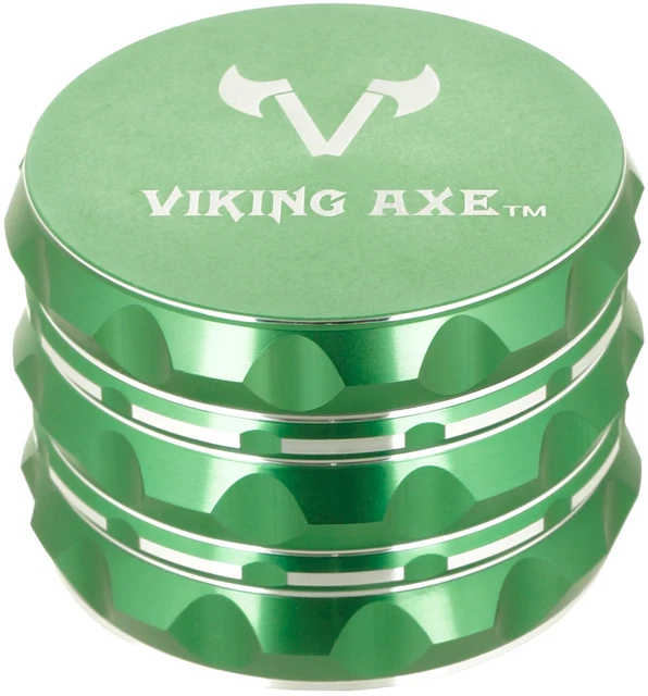 2.5" Herb Spice Crusher Smoke Tobacco Grinder Large Storage W/ Gift Box Green