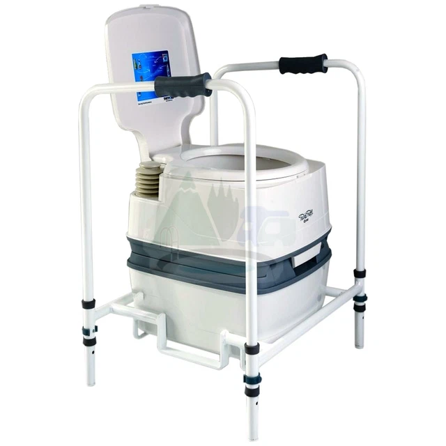 THETFORD TOILET + Disability Frame Qube 165 Portable Folding Elderly