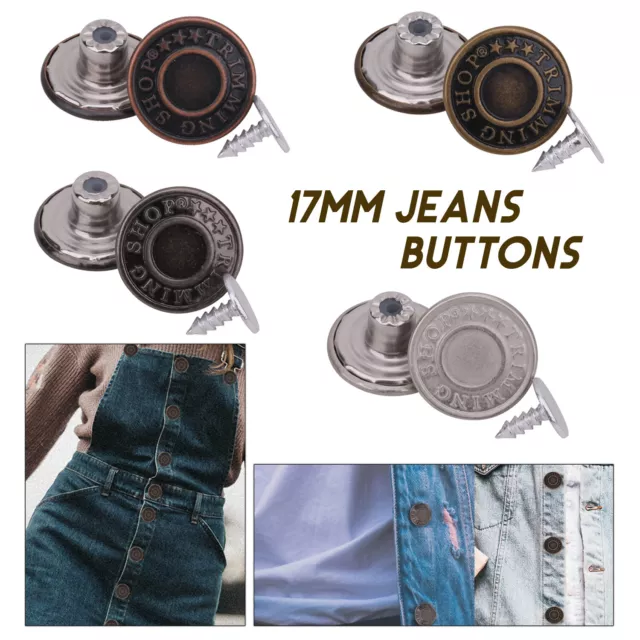 Marteau Sur Jean Boutons Rivets Remplacement Jean Veste Pantalon 14/19/25mm  100