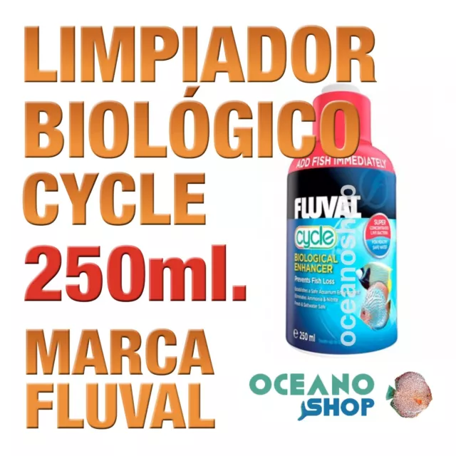 Realzador Biológico Bacterias Fluval (Cycle) - 250ml gran calidad acuario pecera