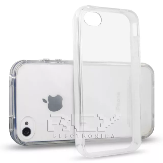 Funda Silicona para IPHONE 4 / 4S / 4G Carcasa Transparente TPU i396