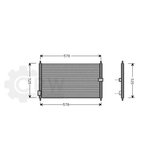 Condensateur Climatisation pour Honda Accord V Aerodeck 2.2i Ça Bj.93-98