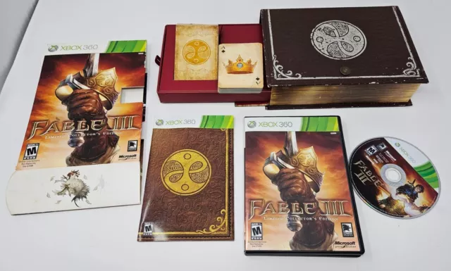 Fable III 3 Limited Collectors Edition Xbox 360 With Disc Box & Cards Tested