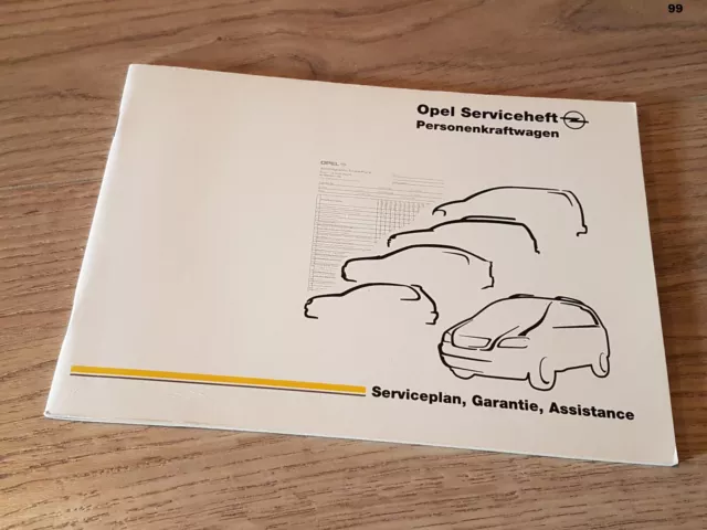 NUOVO libretto degli assegni Opel libretto di servizio Opel Vectra A C20NE 2,0i bianco vuoto 1999