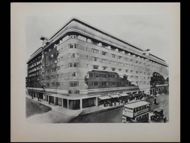 Londres, Immeuble Mount Royal - 4 Planches 1935 - Burnet, Tait, Lorne
