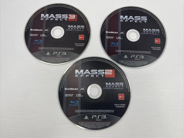 Mass Effect Trilogy 1 / 2 / 3 - Sony PlayStation 3 Game Discs Only PS3 FREE POST