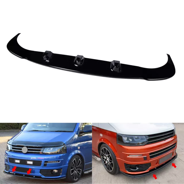 Frontspoiler Stoßstange Spoiler Lippe dunkel für VW Transporter V Bus T5 2010-15