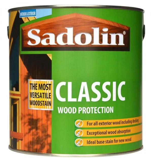 Sadolin Classic Luce di protezione legno rovere 2,5 litri 5012901