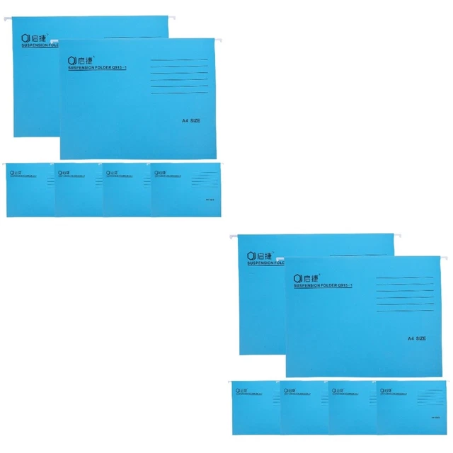 12 Pcs Hanging File Folders A4 File Holders Colored File Holders Hanging File