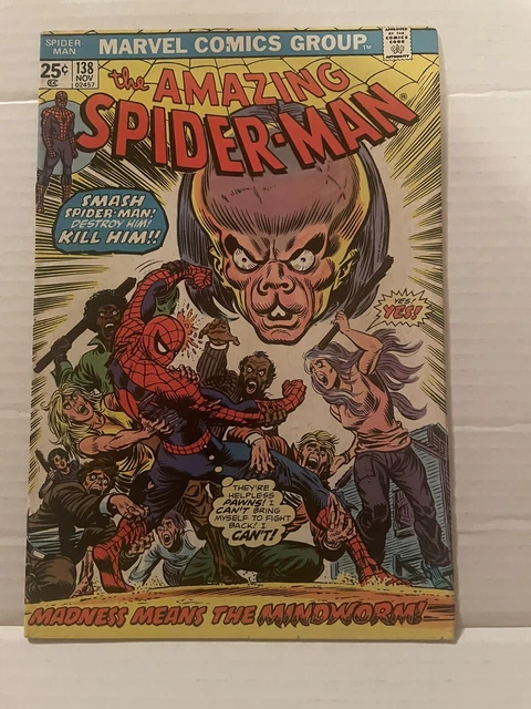 Amazing Spider-Man #138 - Origin & 1st App Mindworm 1974