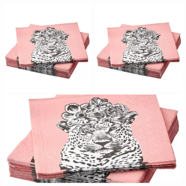3×IKEA Paper Napkins Lunch, Dinner party Fantastisk 3Ply Tissues Coloured 24x24