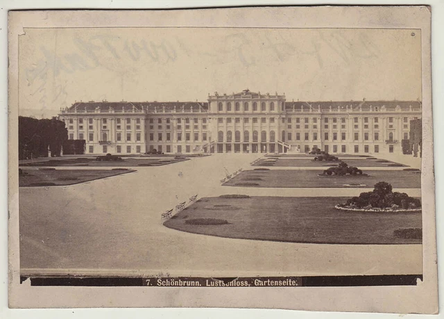 1880er  Kab.Karte Wien,  Schloss Schönbrunn, Albumin