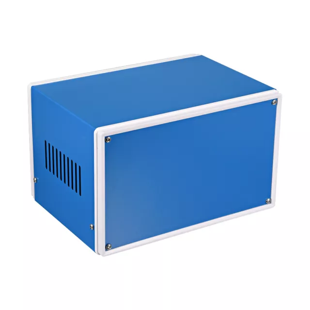 Metallo progetto blu scatola di giunzione  contenitore 180 x 130 x 110mm
