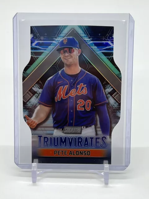 2023 Topps Stadium Club Baseball Pete Alonso Triumvirates#T-11 New York Mets SP