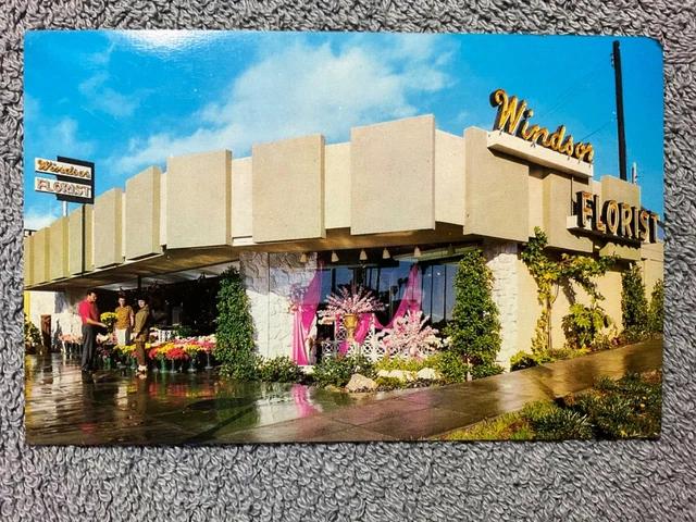Windsor Florist Redondo Beach CA California Advertising Postcard