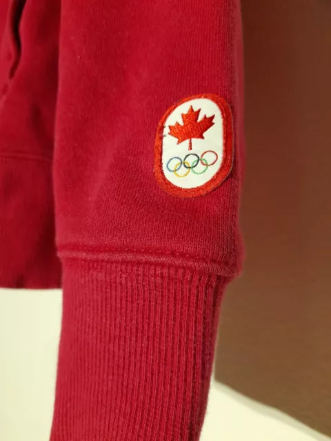 Womens Canada Olympic Fleece Jacket - Red - 2014 Hudson Bay - Size Medium 3