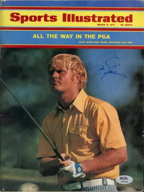 Jack Nicklaus PSA DNA Signed  1971 Sports Illustrated Autograph