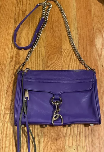Rebecca Minkoff Purple Mini Mac Crossbody Bag