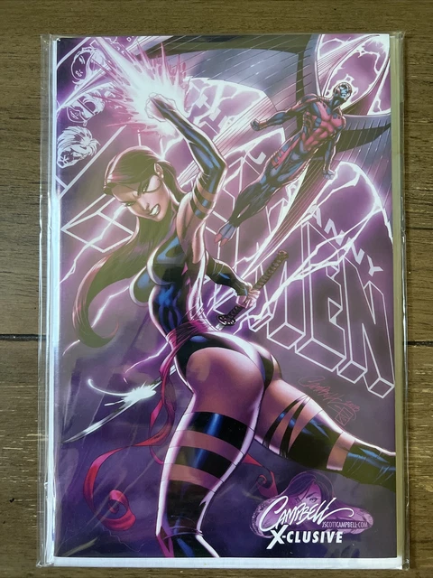 Uncanny X-Men #1 J. Scott Campbell Variant D "Psylocke/Archangel" Sealed NM
