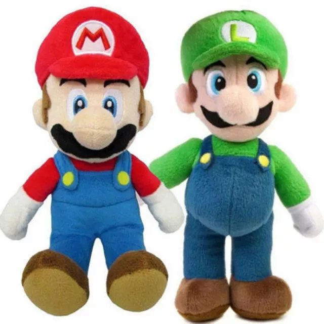 Super Mario Bros. Plush Doll Mario Luigi Soft Toy Stuffed Animal Teddys 25cm