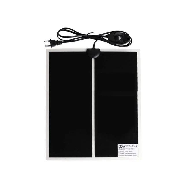 Manta eléctrica impermeable de 20 W almohadilla térmica para reptiles escalada mascota (UE)