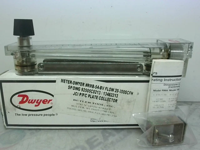 Dwyer RMB-54-SSV Flowmeter 0-200 SCHF Air - New In Box