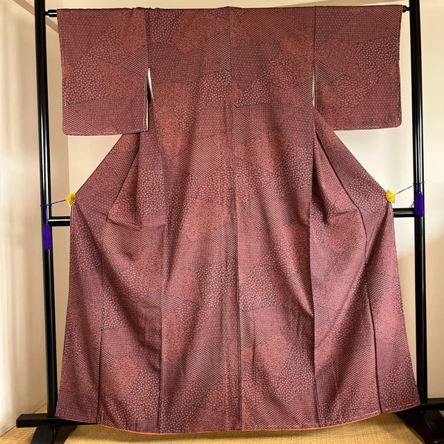 K3011118 Japanese Kimono Silk Komon