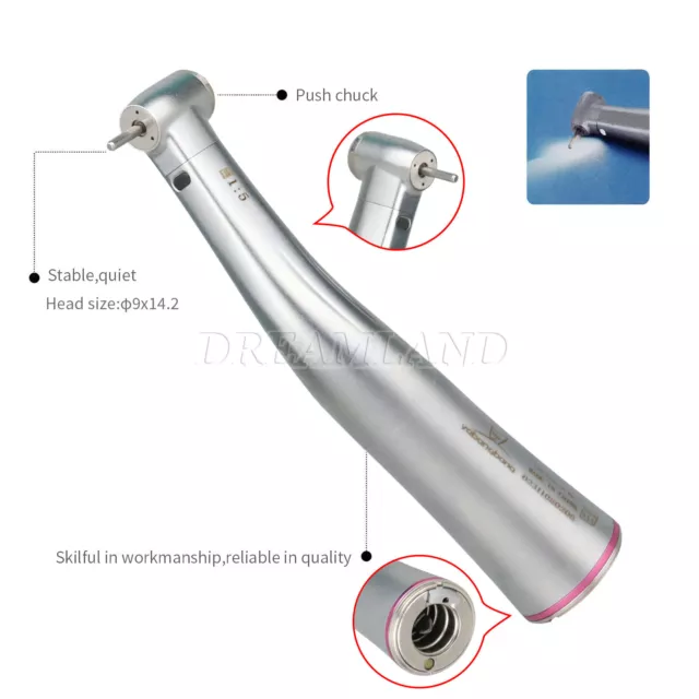 Dentaire 1:5 LED Fiber Optic contre-angle Handpiece Yabangbang