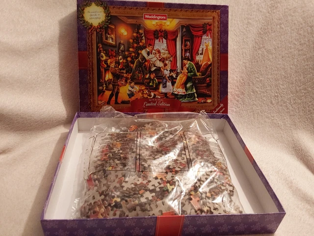 Waddingtons 1000 piece jigsaw -Christmas Morning in the Nursery- Ltd Edition New