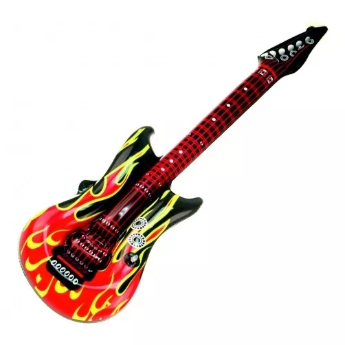 1 Stück Aufblasbare Luftgitarren "Flammen" 100 cm Luftgitarre Air Luft Guitar