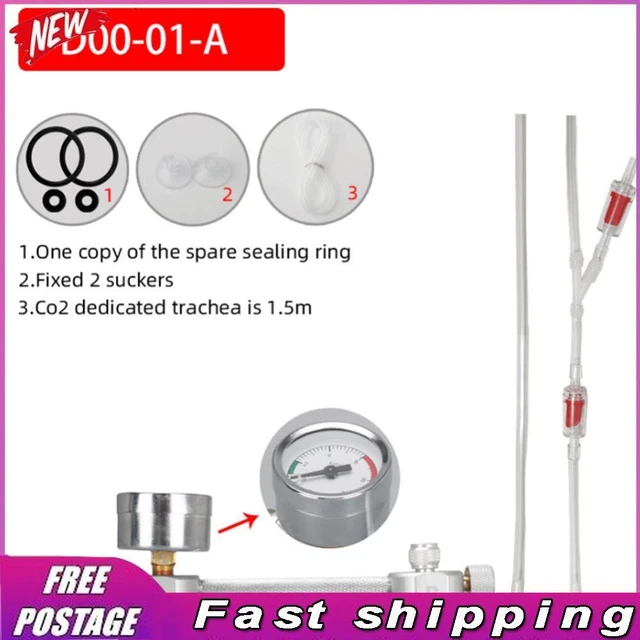 Kit Tappo Reattore CO2 Fai-da-te Per Bottiglia - Generatore Capsula Con Anelli In Silicone (Tipo B)