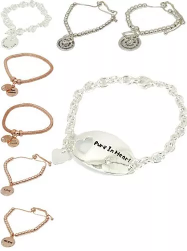 Mujer Joyería Moda Pulsera Cuenta Amor Hermana Charm Corazón Cadena Regalo Nuevo